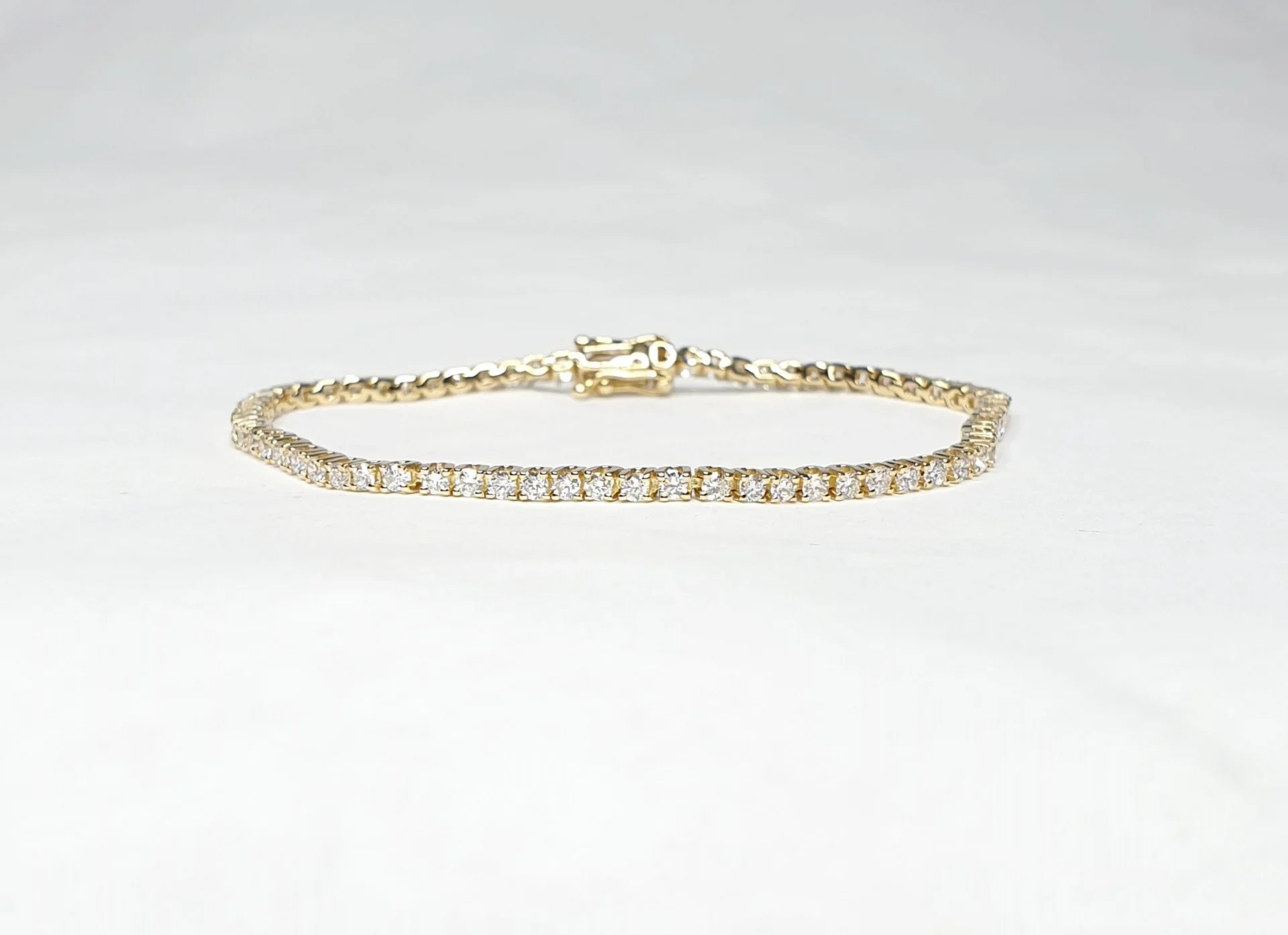14K Gold Classic 4 prong Diamond Tennis Bracelet