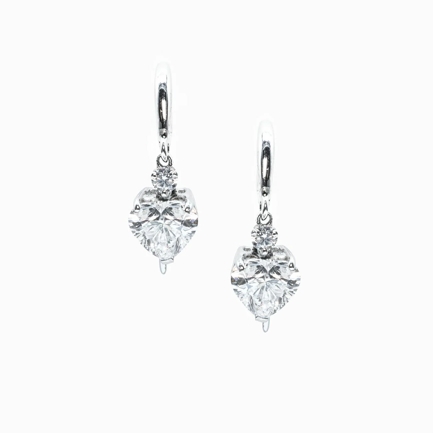 Dancing Happy Heart Diamond Earring