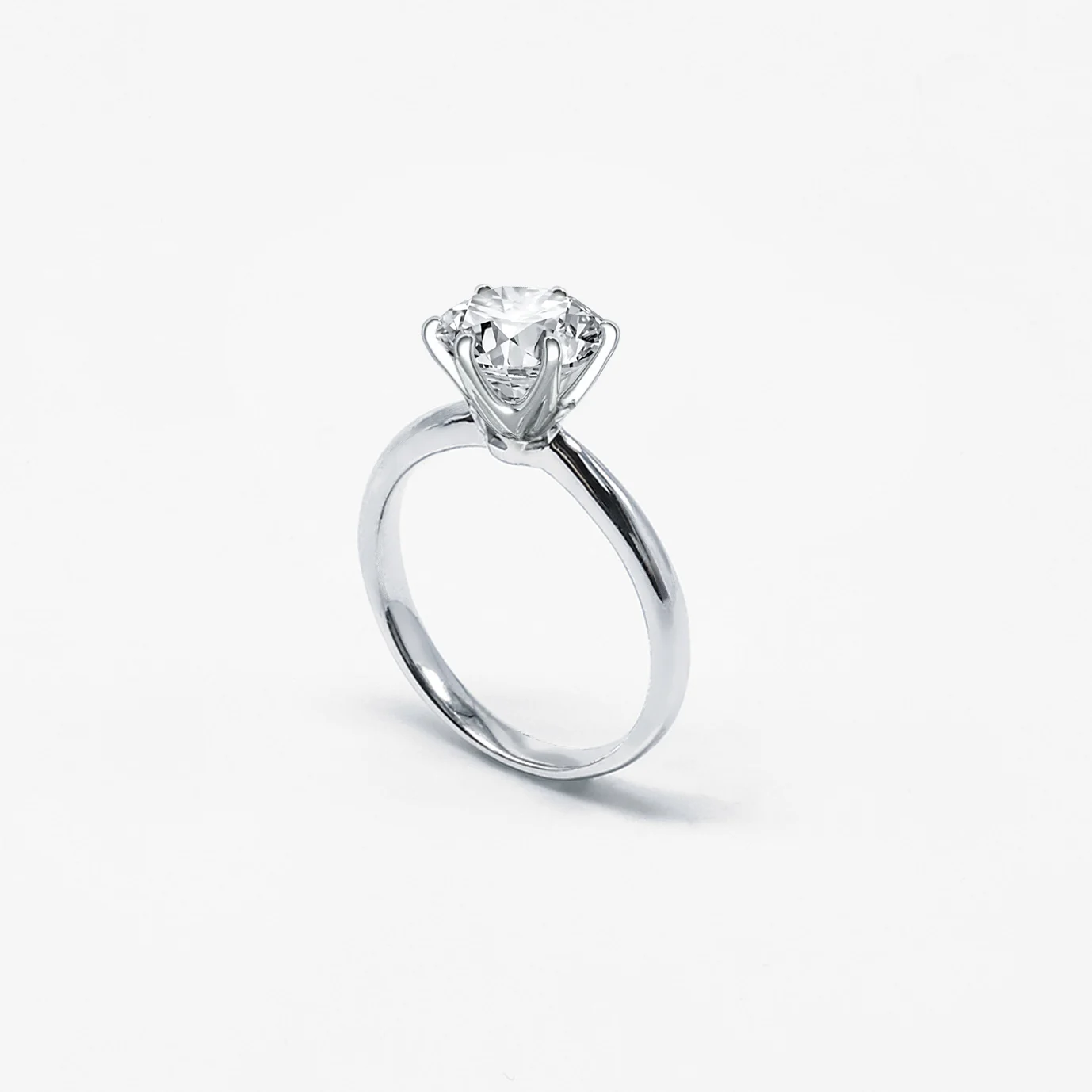 Tapered Classic 6 Prong Diamond Ring (Setting Only)