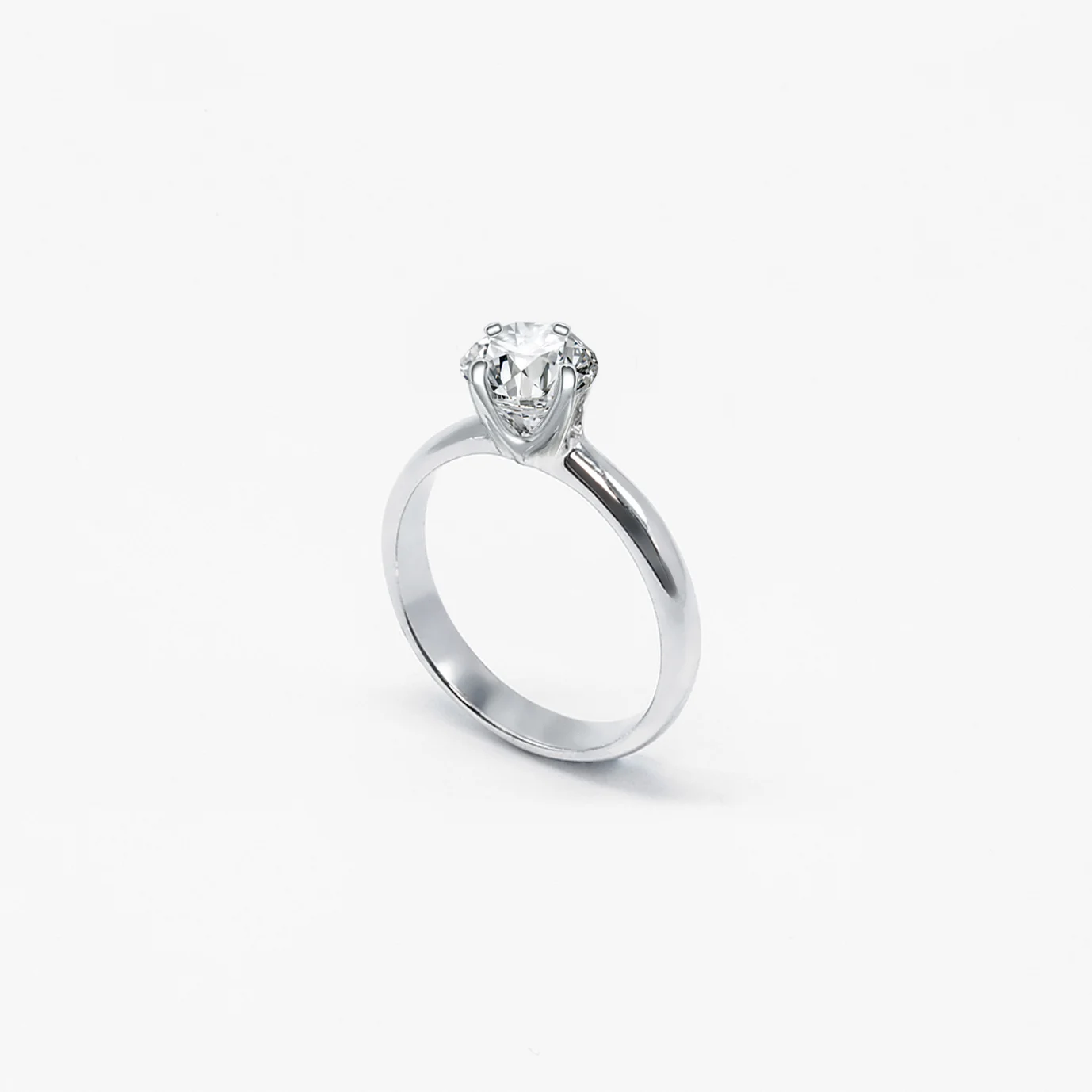 Straight Classic 6 Prong Diamond Ring (Setting Only)