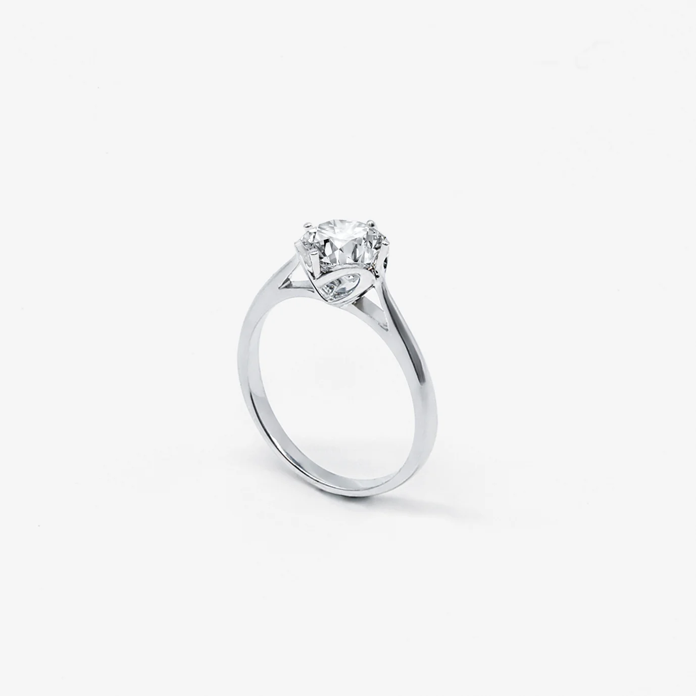 Heart Shape 4 Prong Diamond Ring (Setting Only)