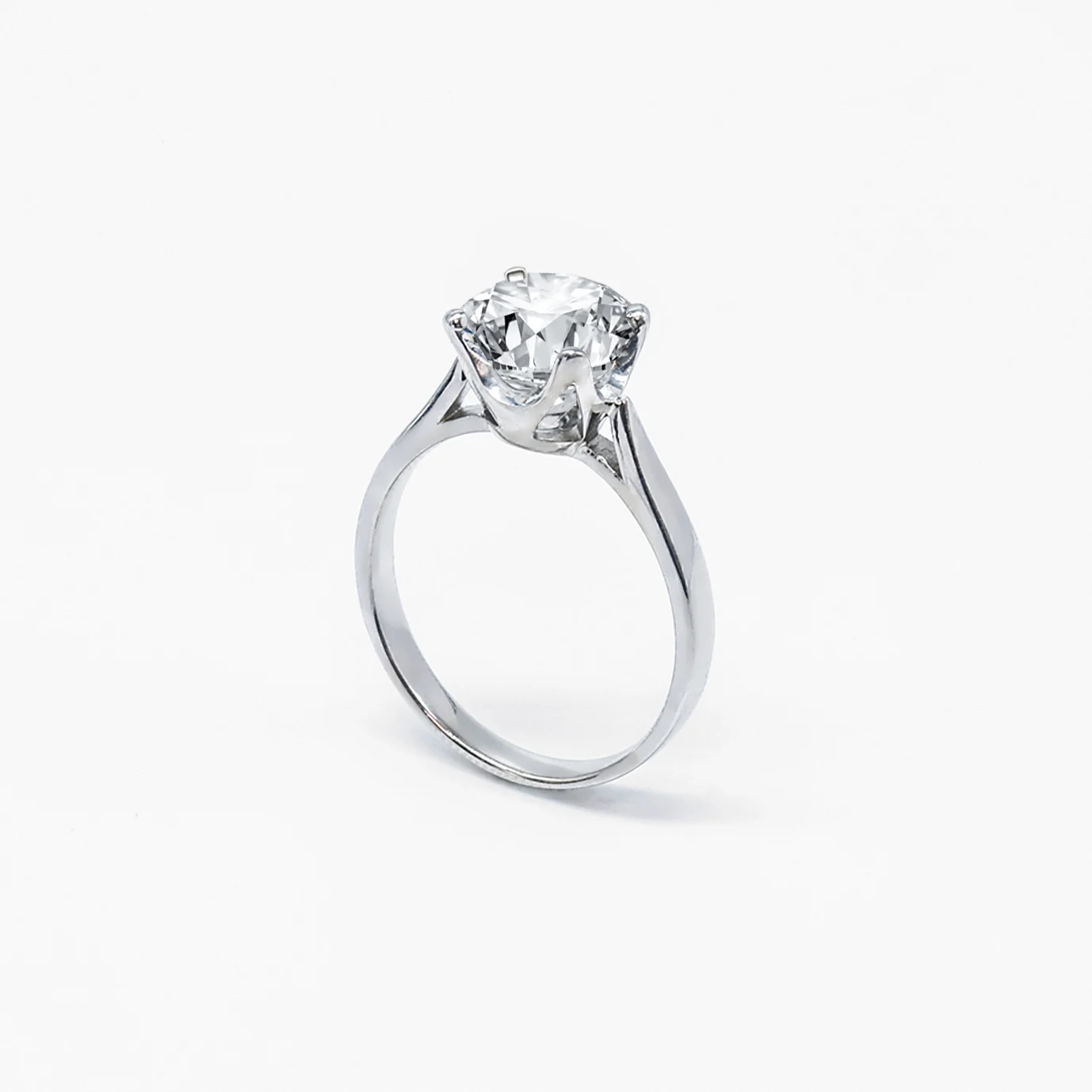 Petal Cup 4 Prong Diamond Ring (Setting Only)
