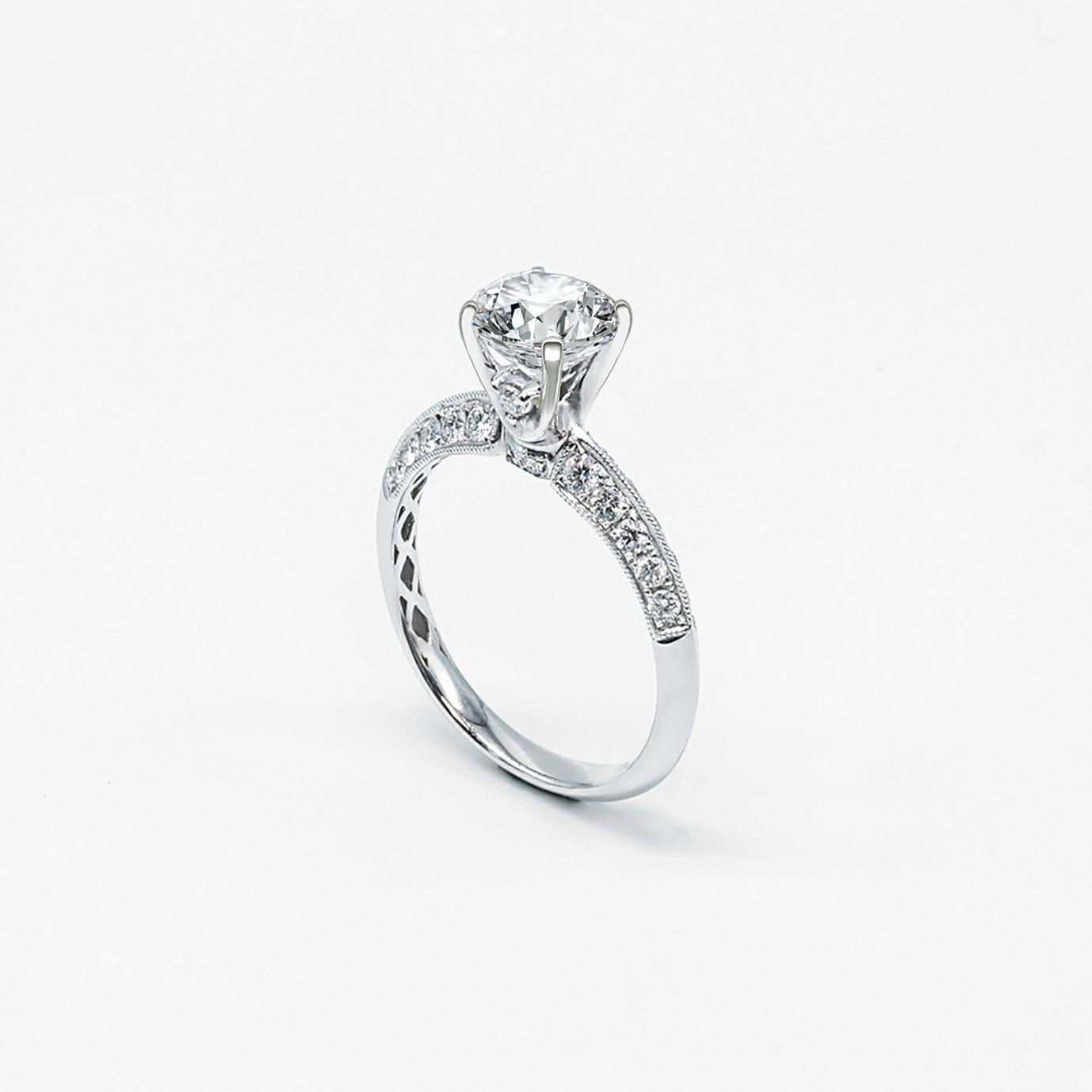 Diamonds Forever Engagement Ring Setting Only 001-100-01108 | Brax Jewelers  | Newport Beach, CA