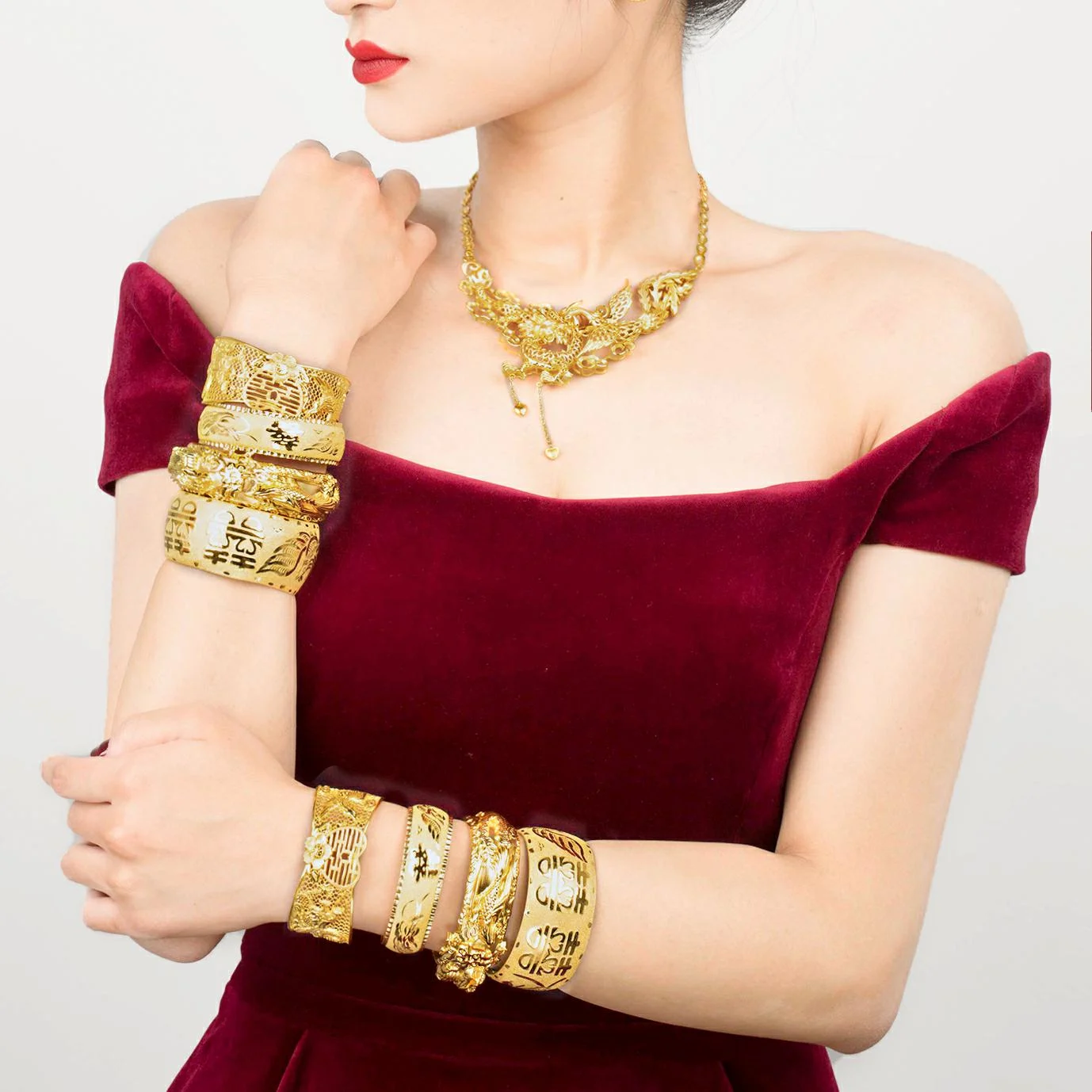 24K Gold Wedding Sets