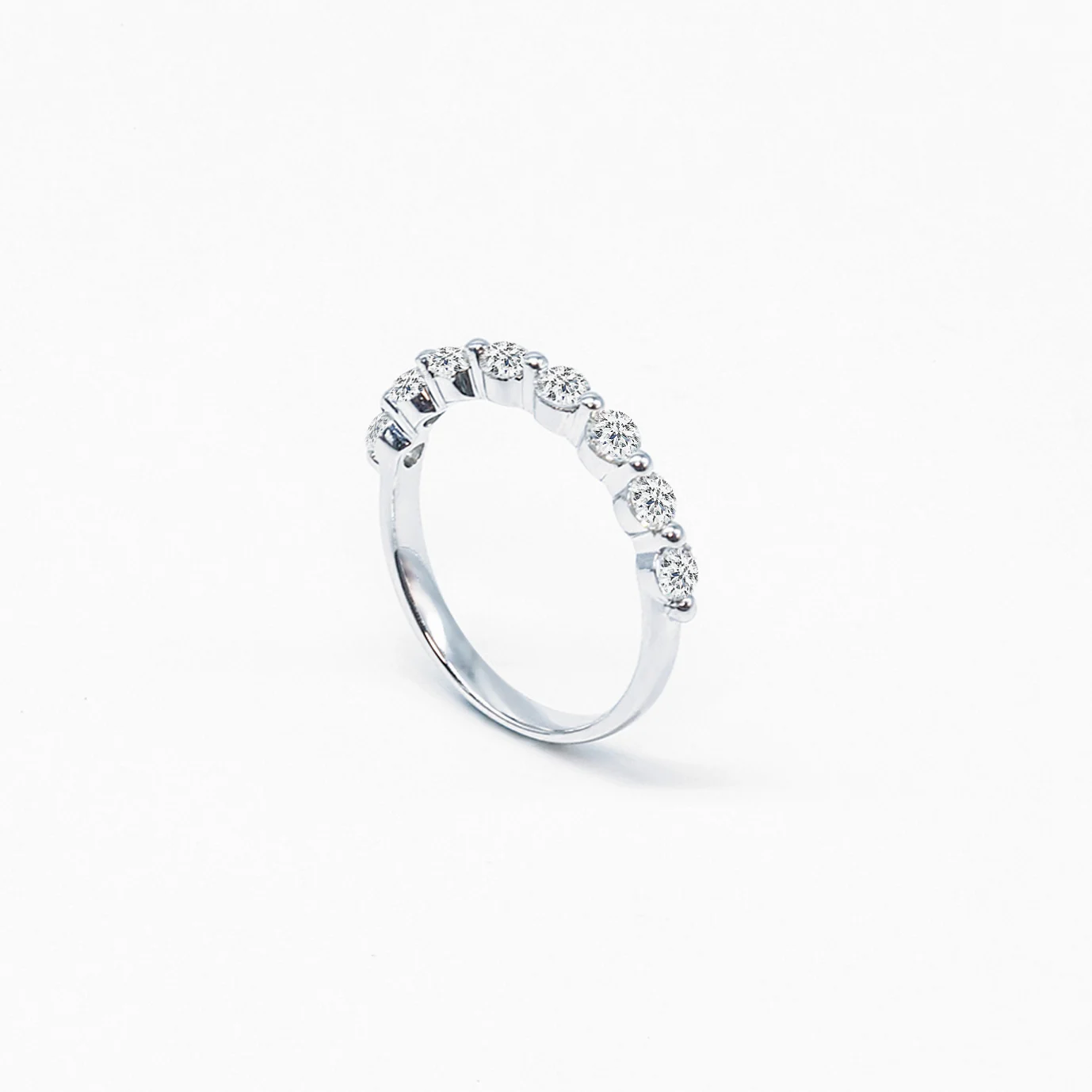 Bubble Set Diamond Ring