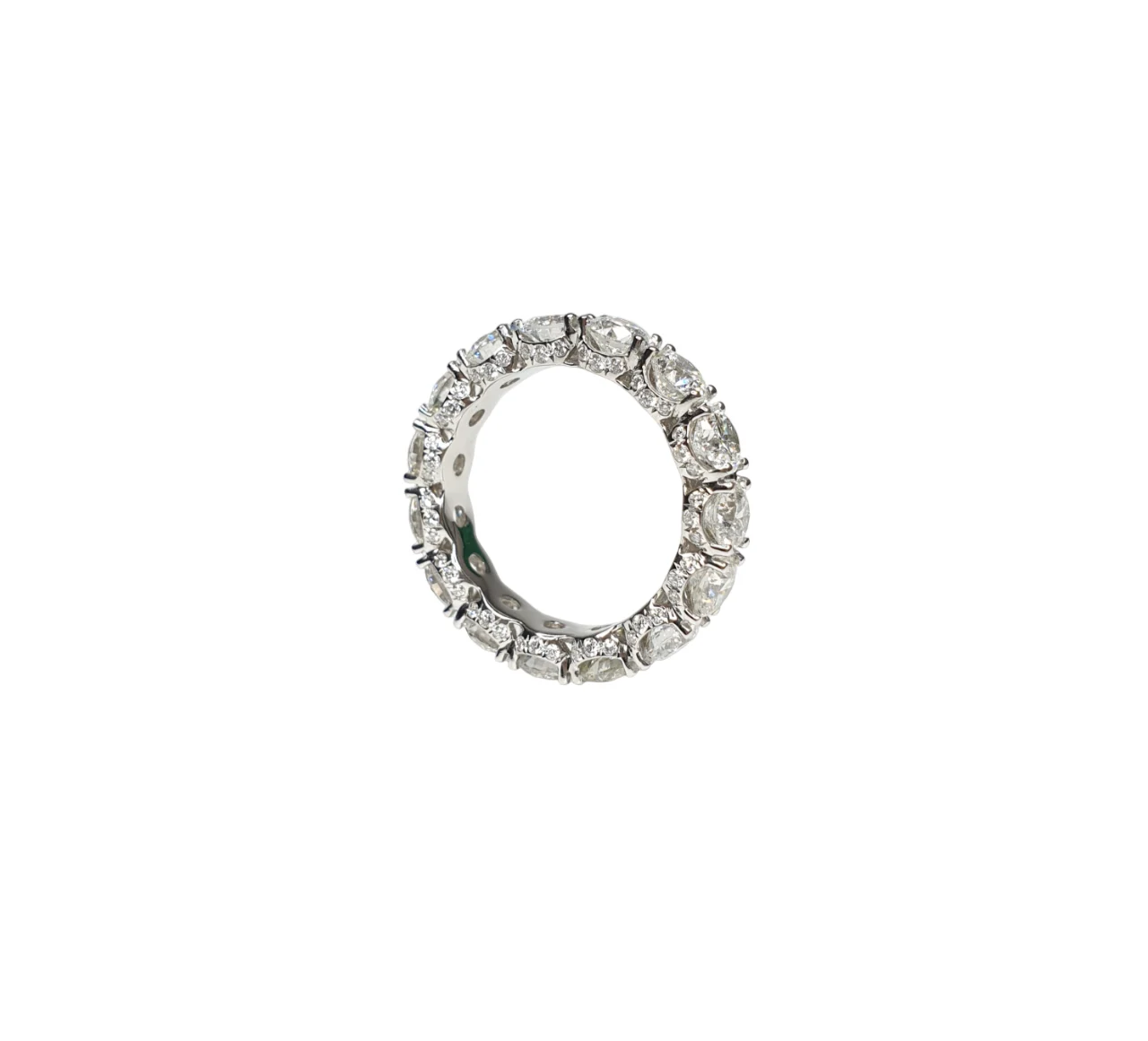 18K White Gold Eternity Band Natural Diamonds 30pts each
