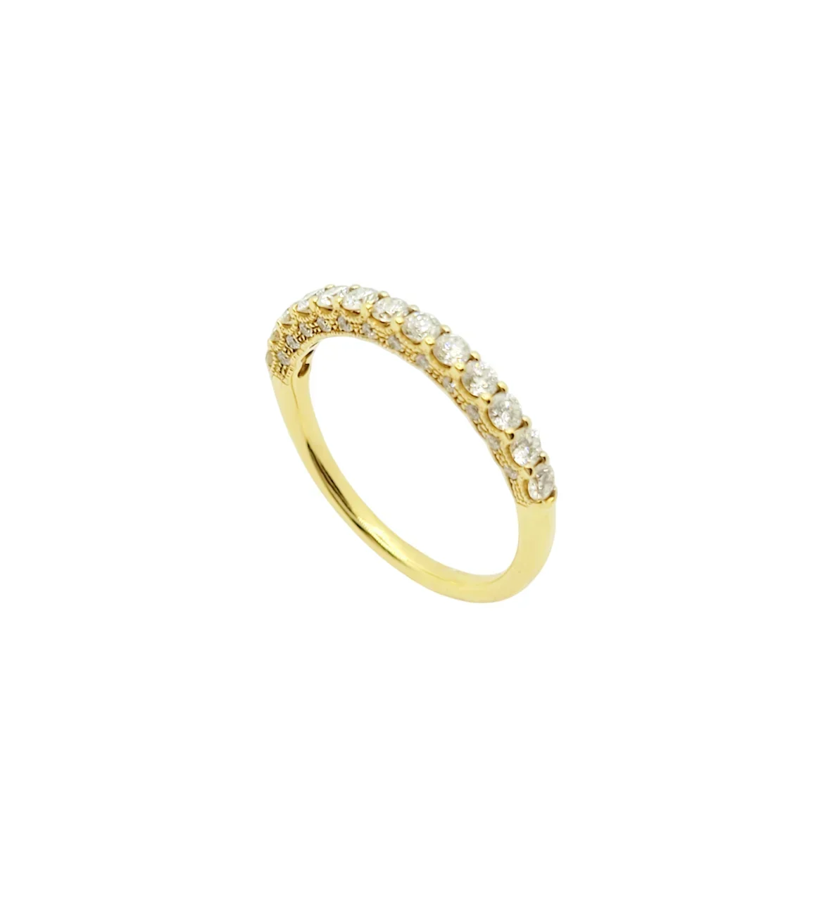 18K Yellow Gold 3pt Blush Natural Diamond Ring