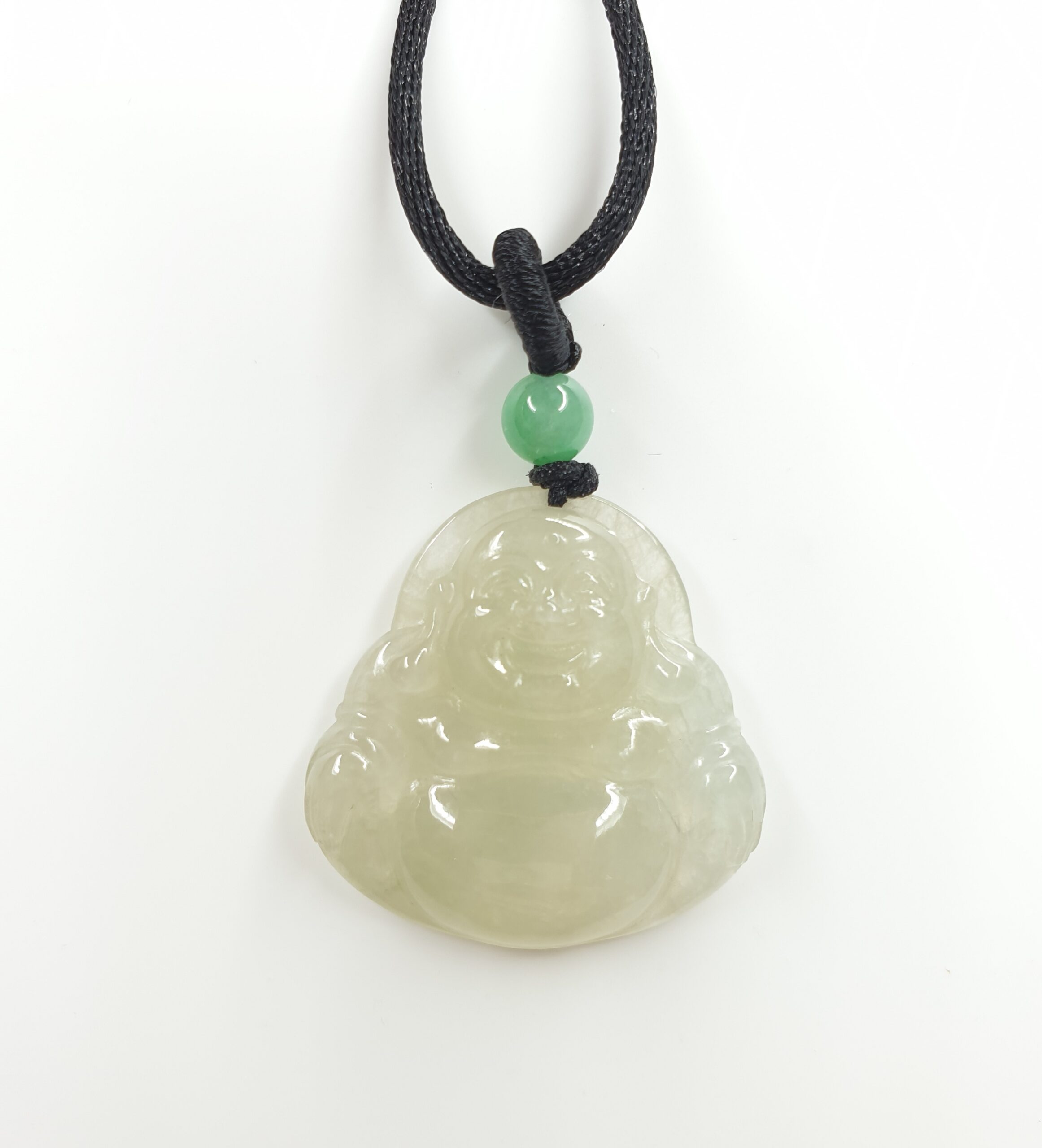 Icy Laughing Buddha Jadeite Jade Pendant (Small) – H&F Jewellery and Jade