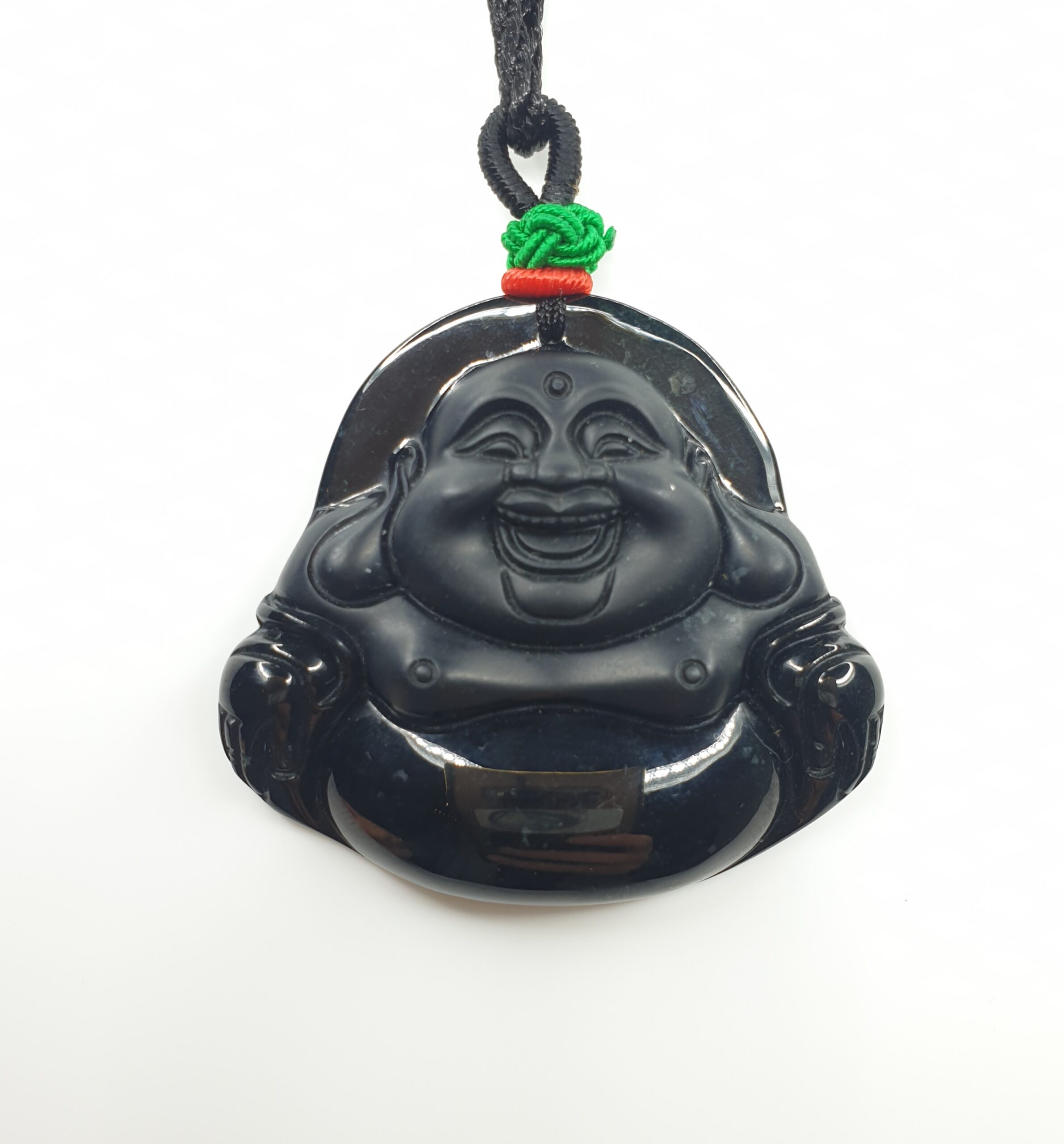 black jade buddha necklace