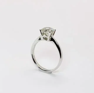 18K White Gold 1.15ct H VS2 Natural Diamond Solitaire Ring