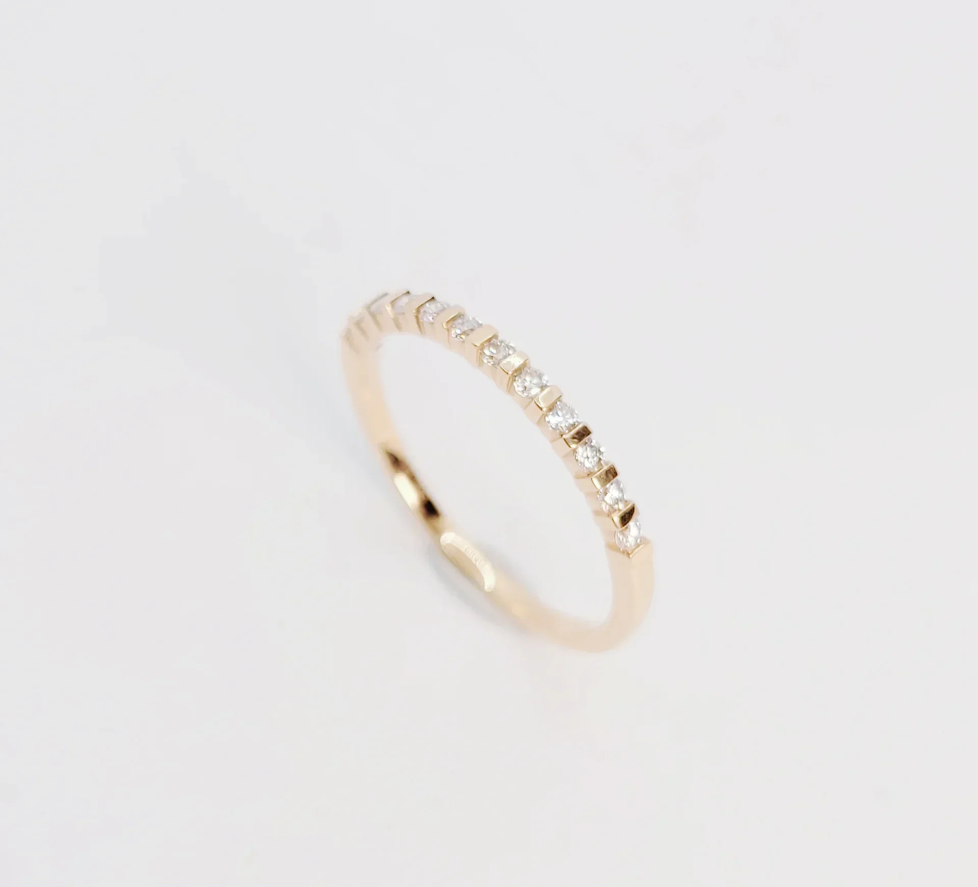 14K Rose Gold Natural Diamond Ring
