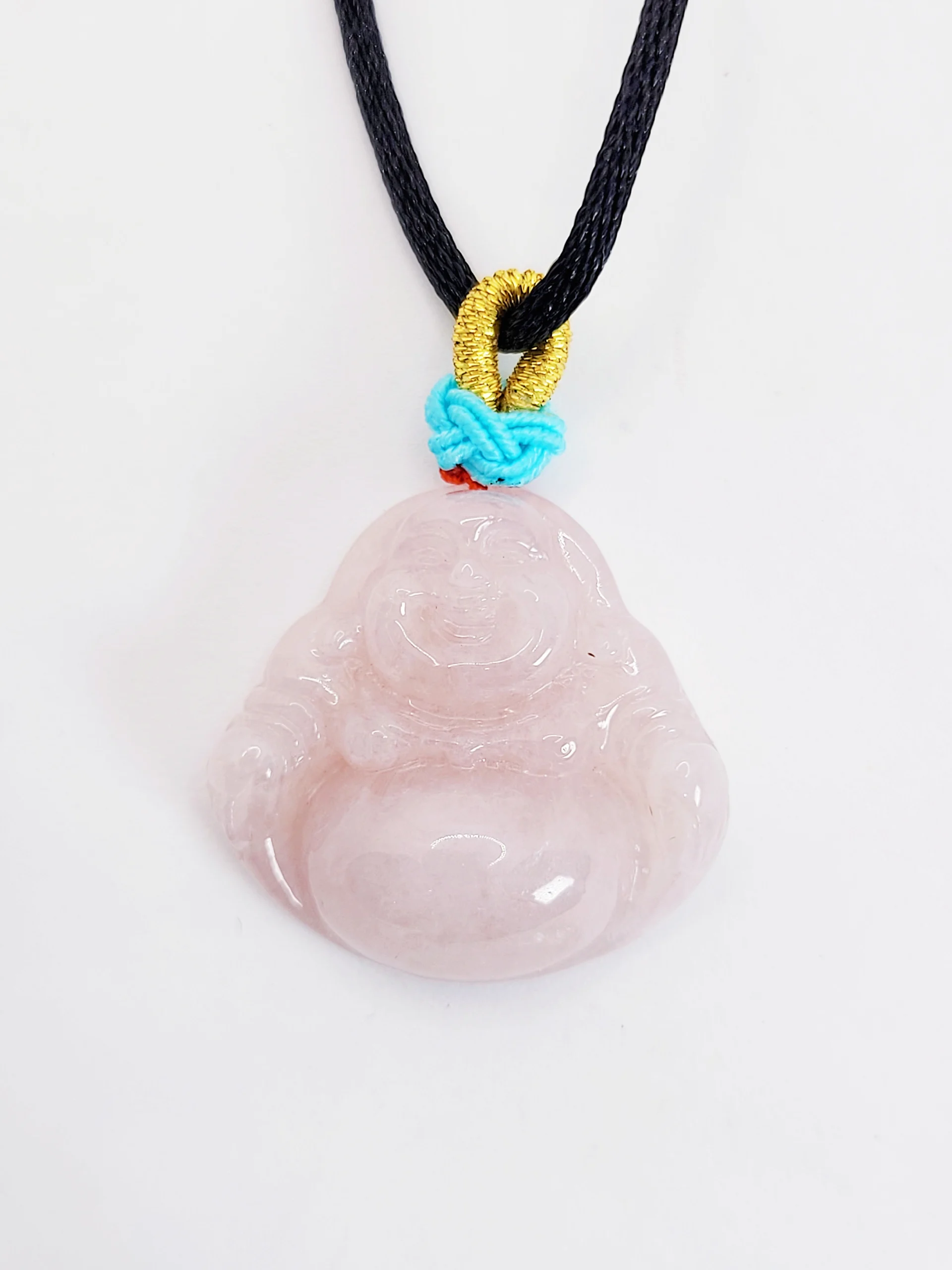 Icy Lavender Laughing Buddha Jadeite Jade Pendant