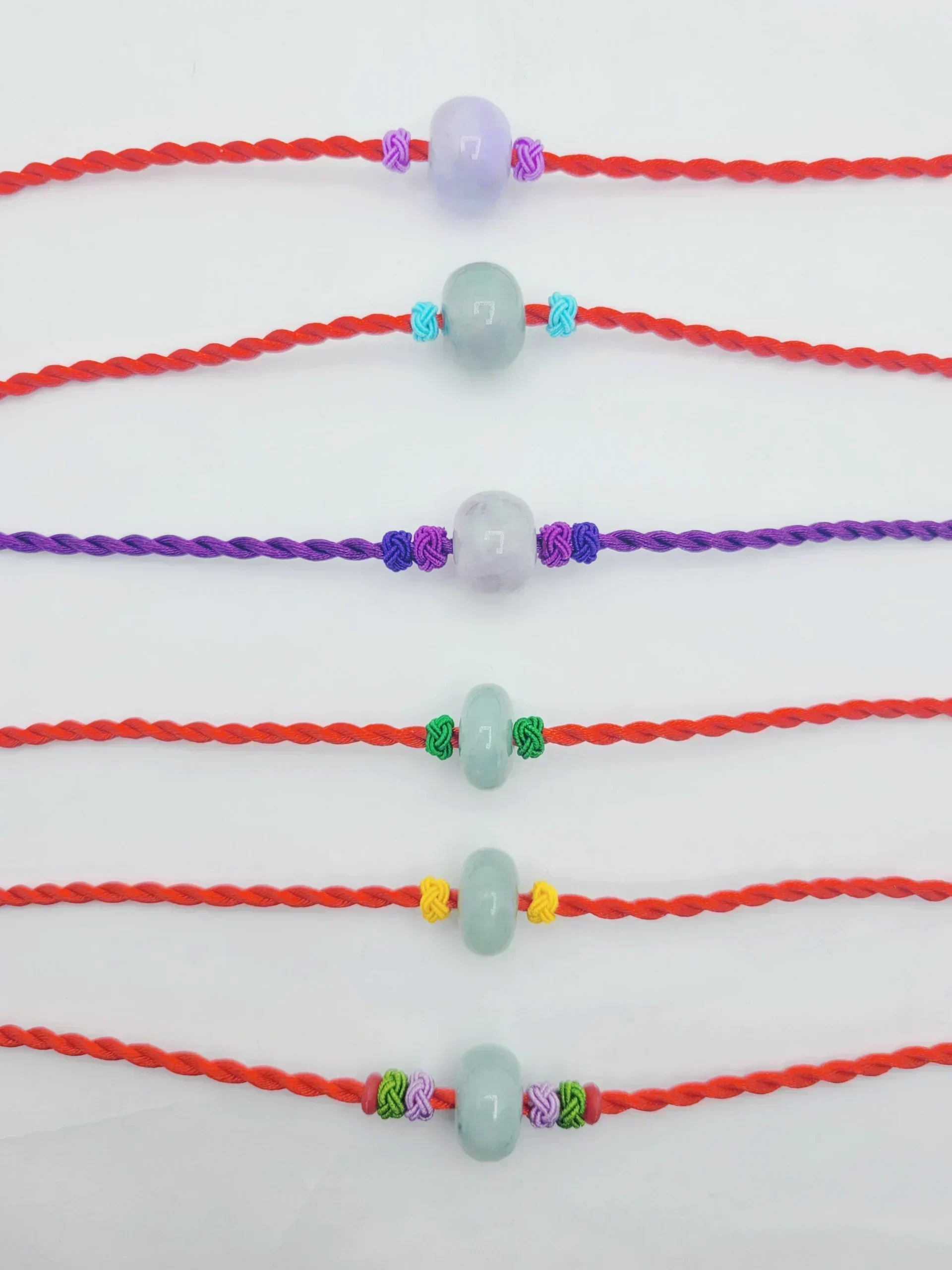 Natural Jadeite Jade Donut Hand Strap