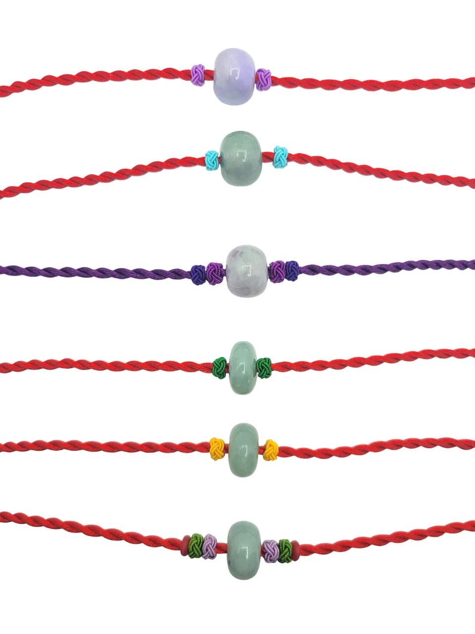 Natural Jadeite Jade Donut Hand Strap