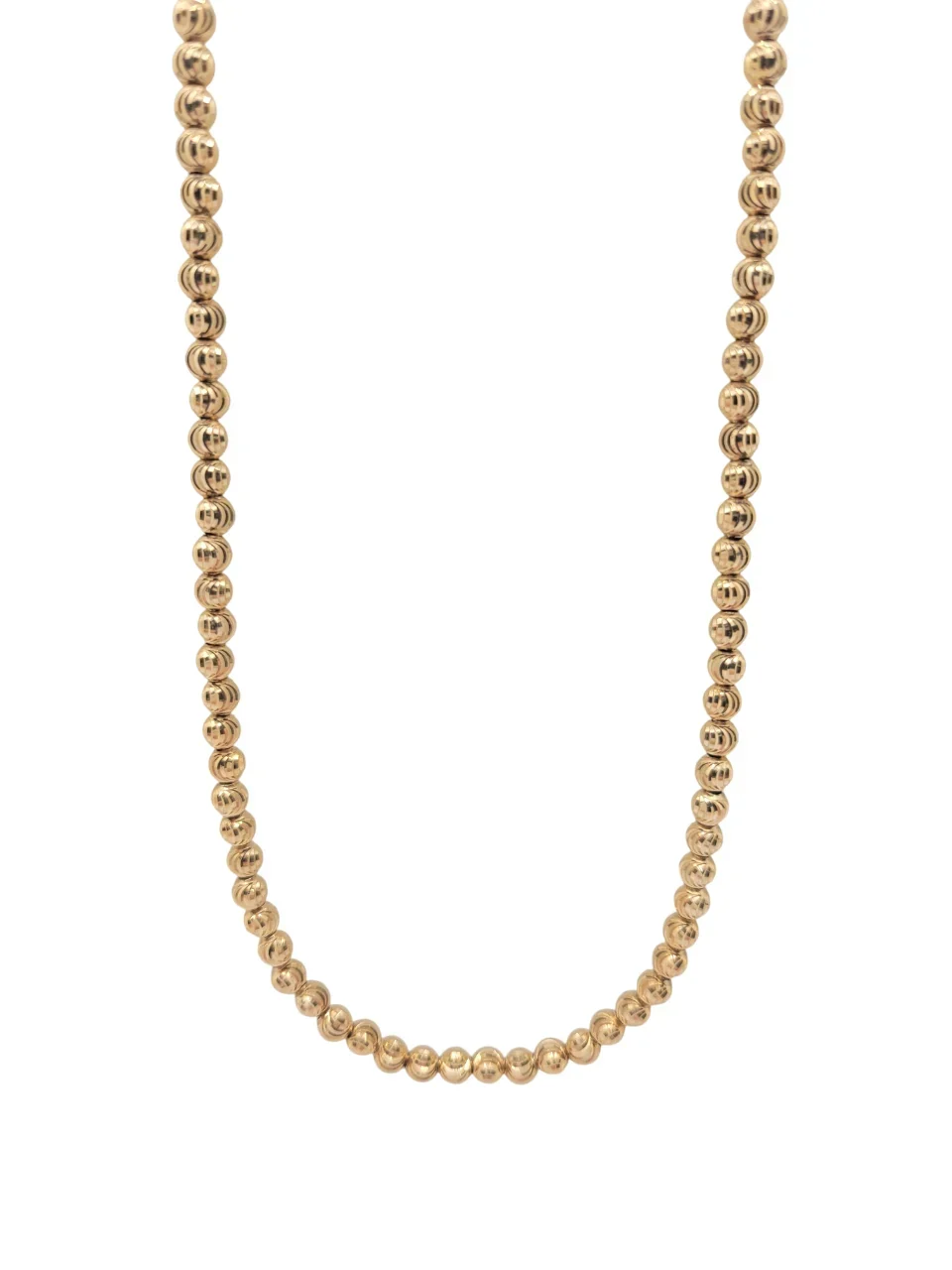 18K Rose Gold Diamond Cut Chain 26"