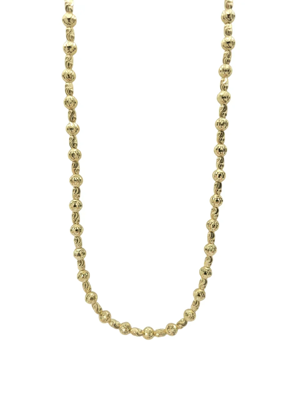 18K Yellow Gold diamond cut chain 16"