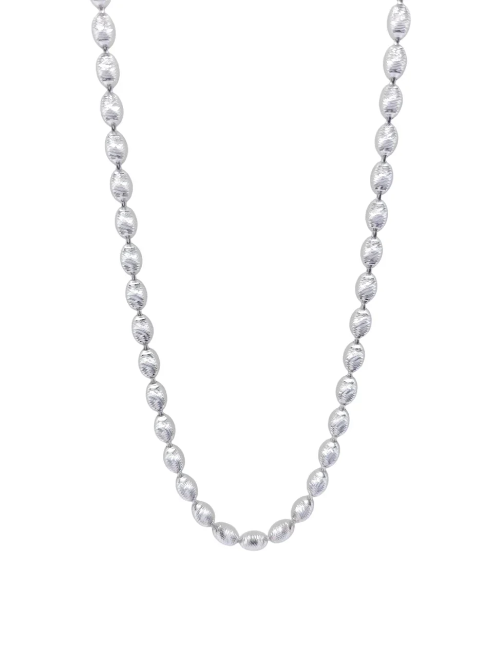 White Gold Diamond Cut Chain 16"