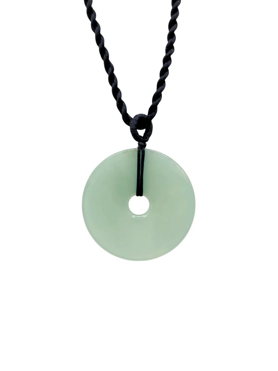 Colorless Flat Eternity Jadiete Jade Pendant (Medium)