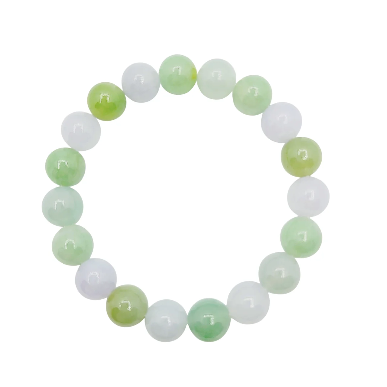 Multi Colour Jadeite Jade Beads Bracelet (Medium)