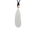 Silver Icy Eternity Life Fruit Jadeite Jade Pendant
