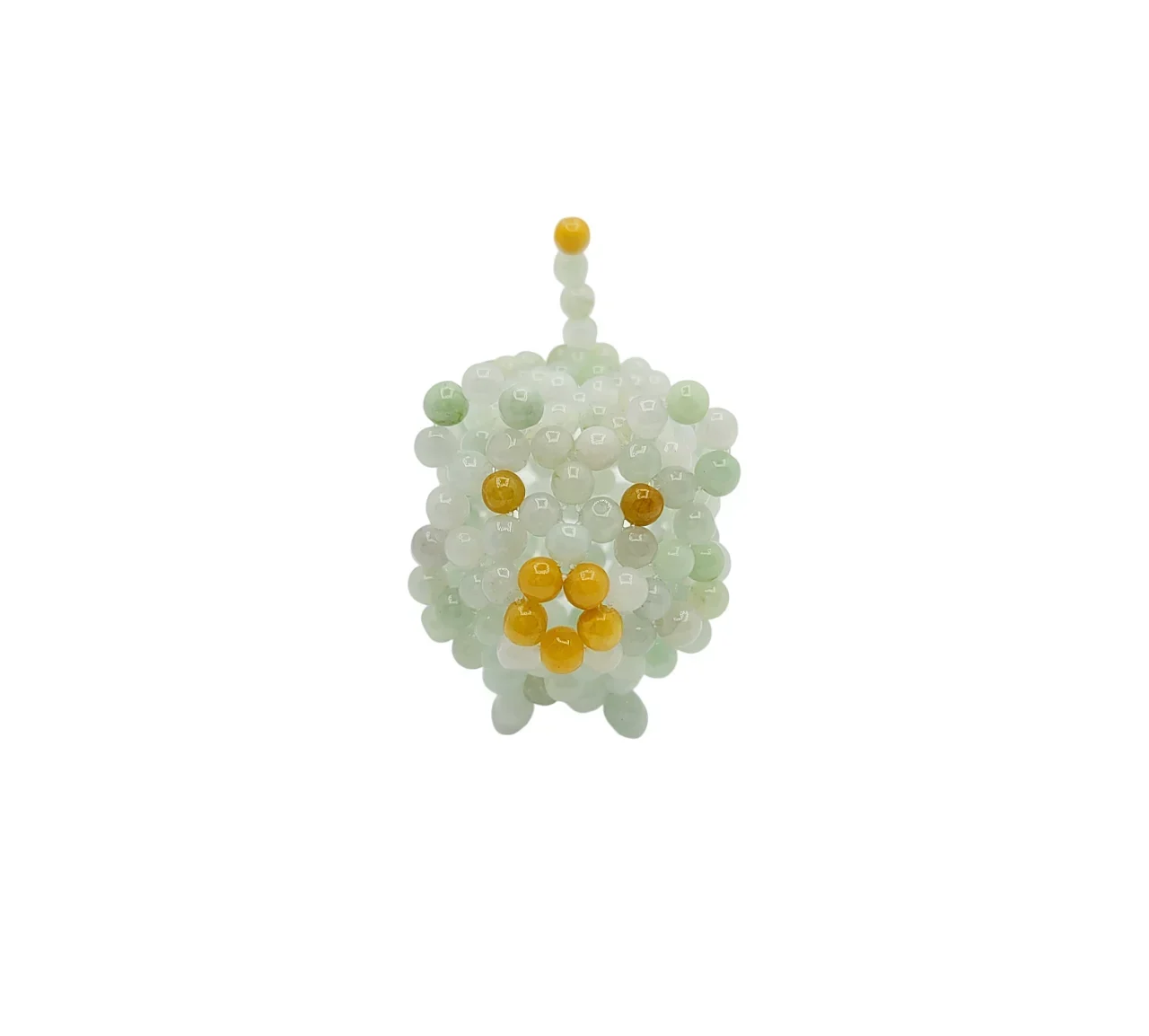 Jadeite Jade Piggy Bank Beads Display