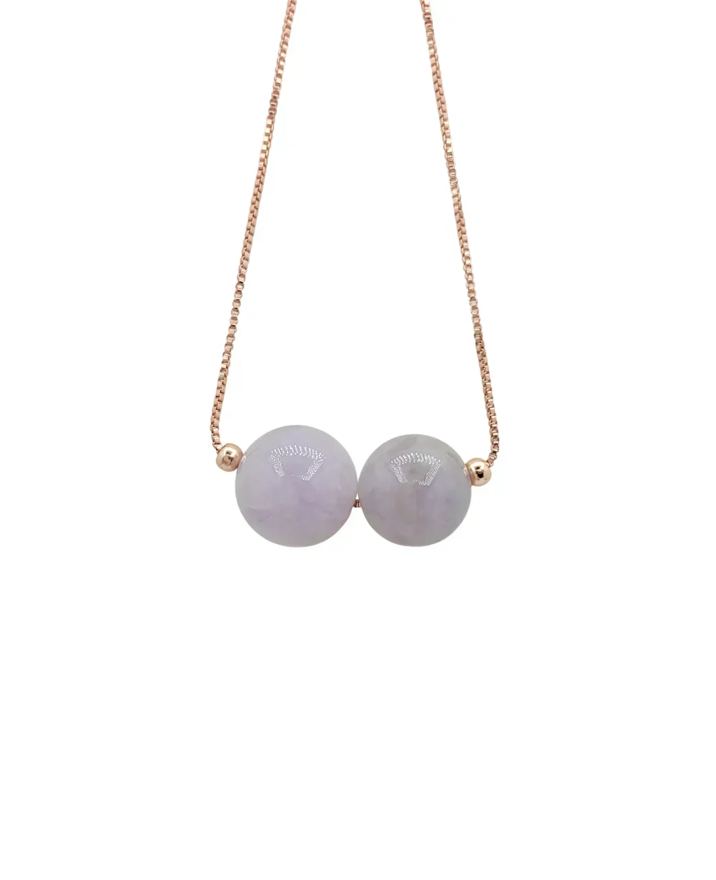 Icy Multi-Color Sphere Jadeite Jade Pendant with Silver Clasp