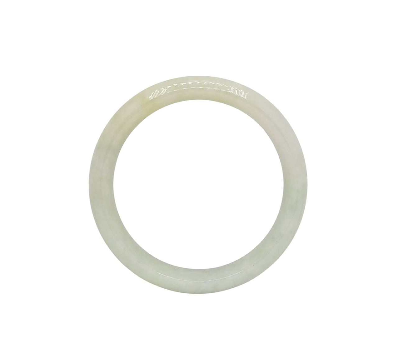 Icy Jadeite Jade Bangle