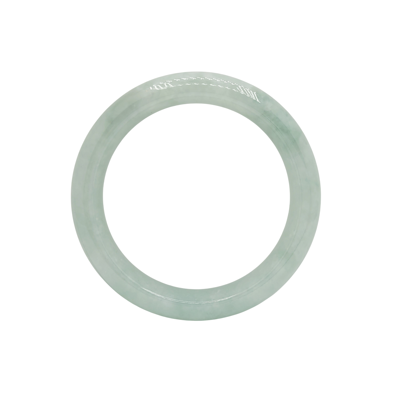 Icy Green Jadeite Jade Bangle