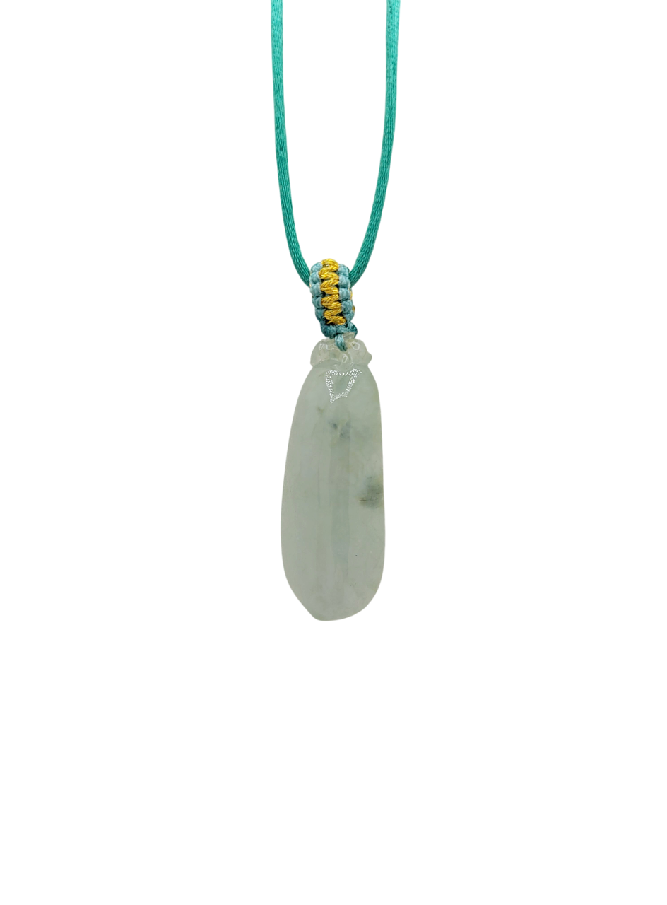 Icy Green Eternity Life Fruit Jadeite Jade Pendant