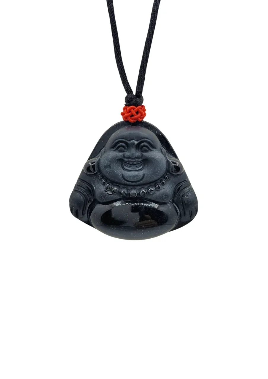 Dark Green Buddha Jadeite Jade Pendant