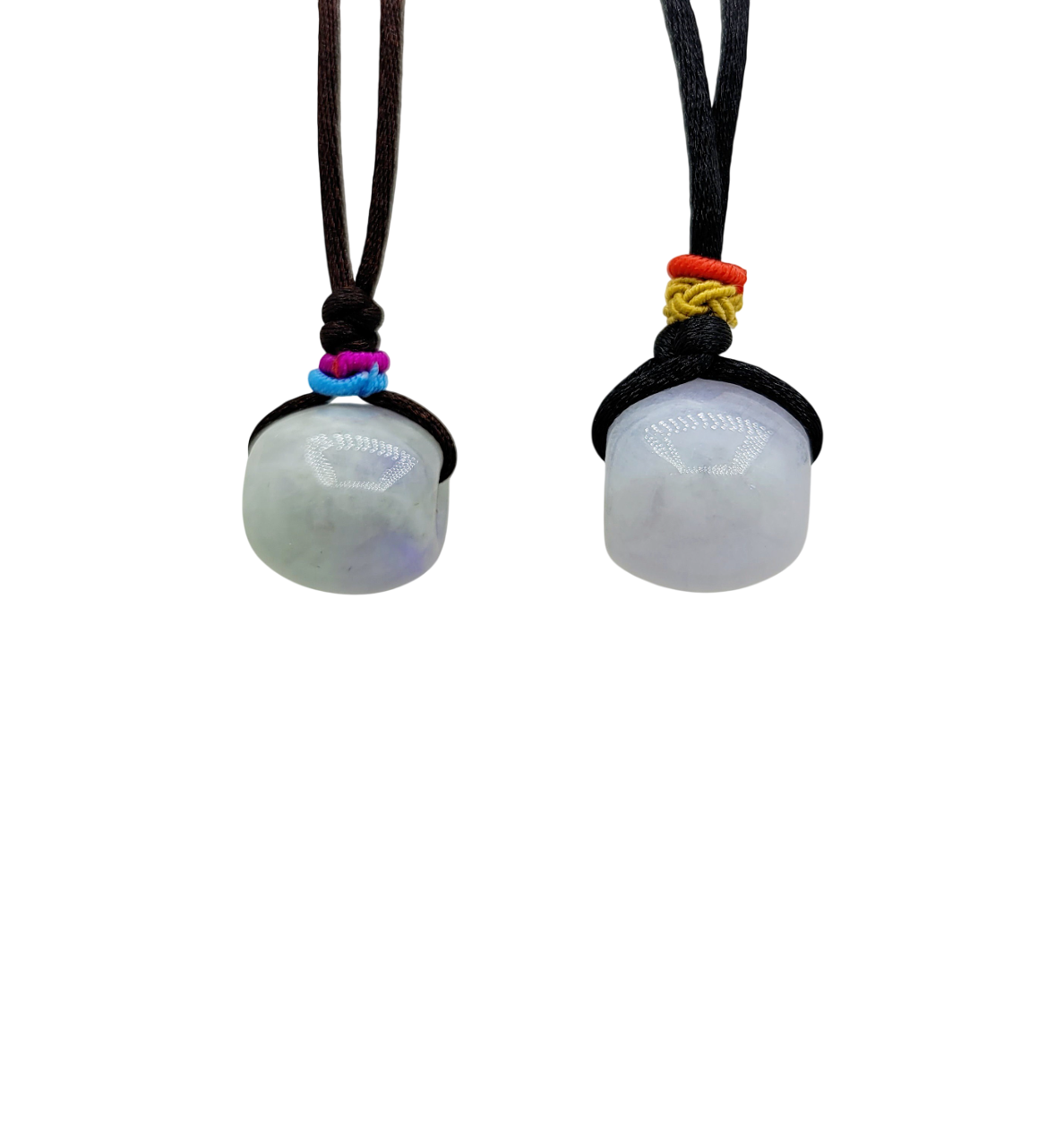 Lavender Jadeite Jade Barrel Pendant
