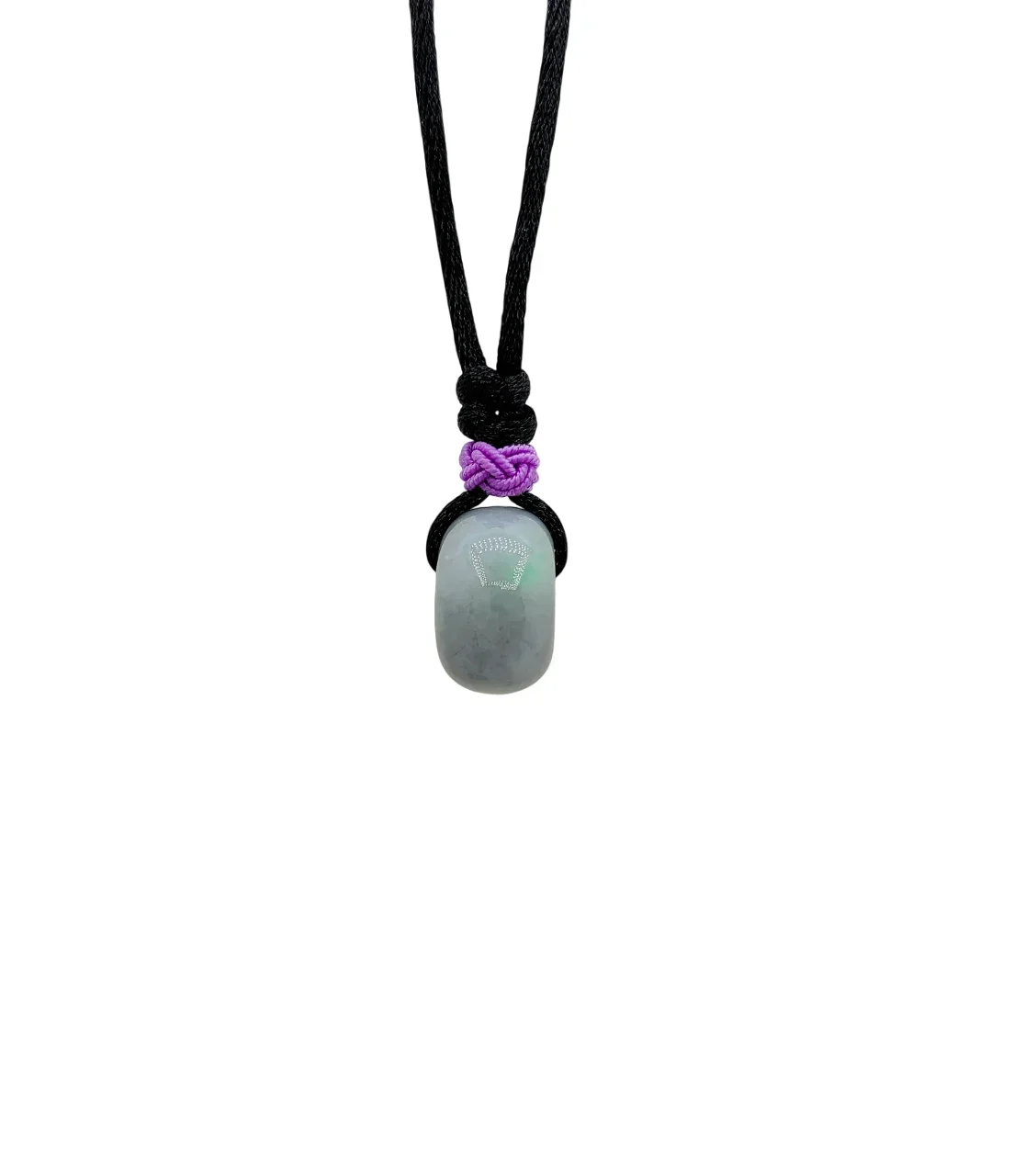 Lavender Jadeite Jade Donut Pendant