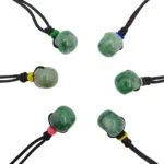 Green Jadeite Jade Barrel Pendant
