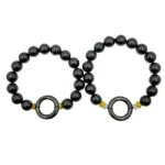 Black and Yellow Jadeite Jade Bracelet