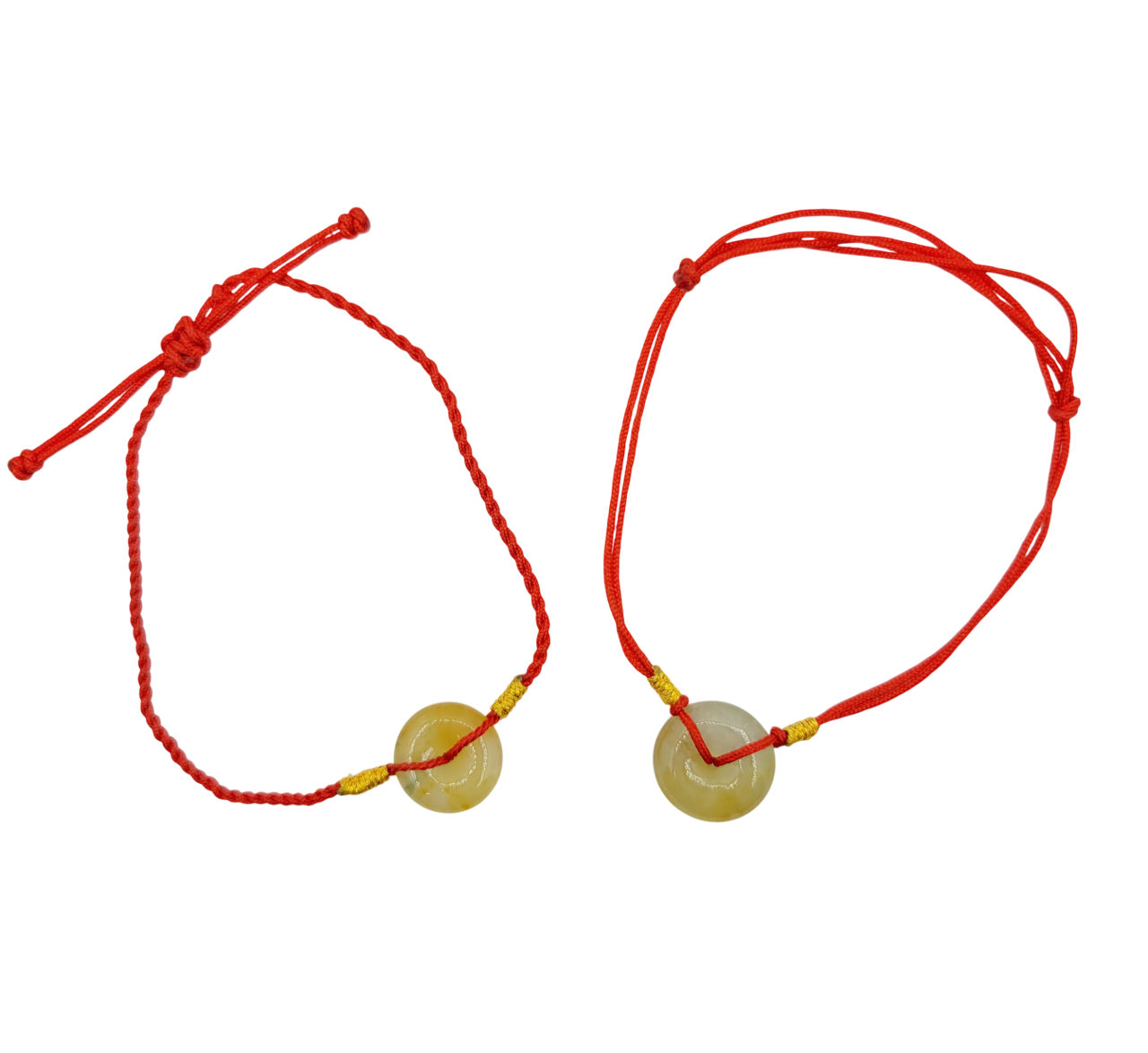 Icy Yellow Jadeite Jade Eternity Bracelet