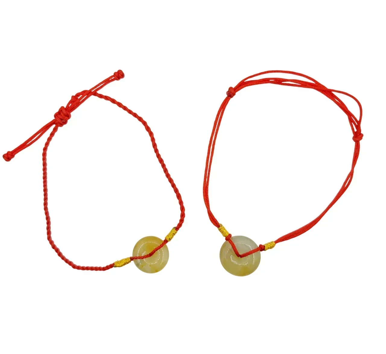 Icy Yellow Jadeite Jade Eternity Bracelet