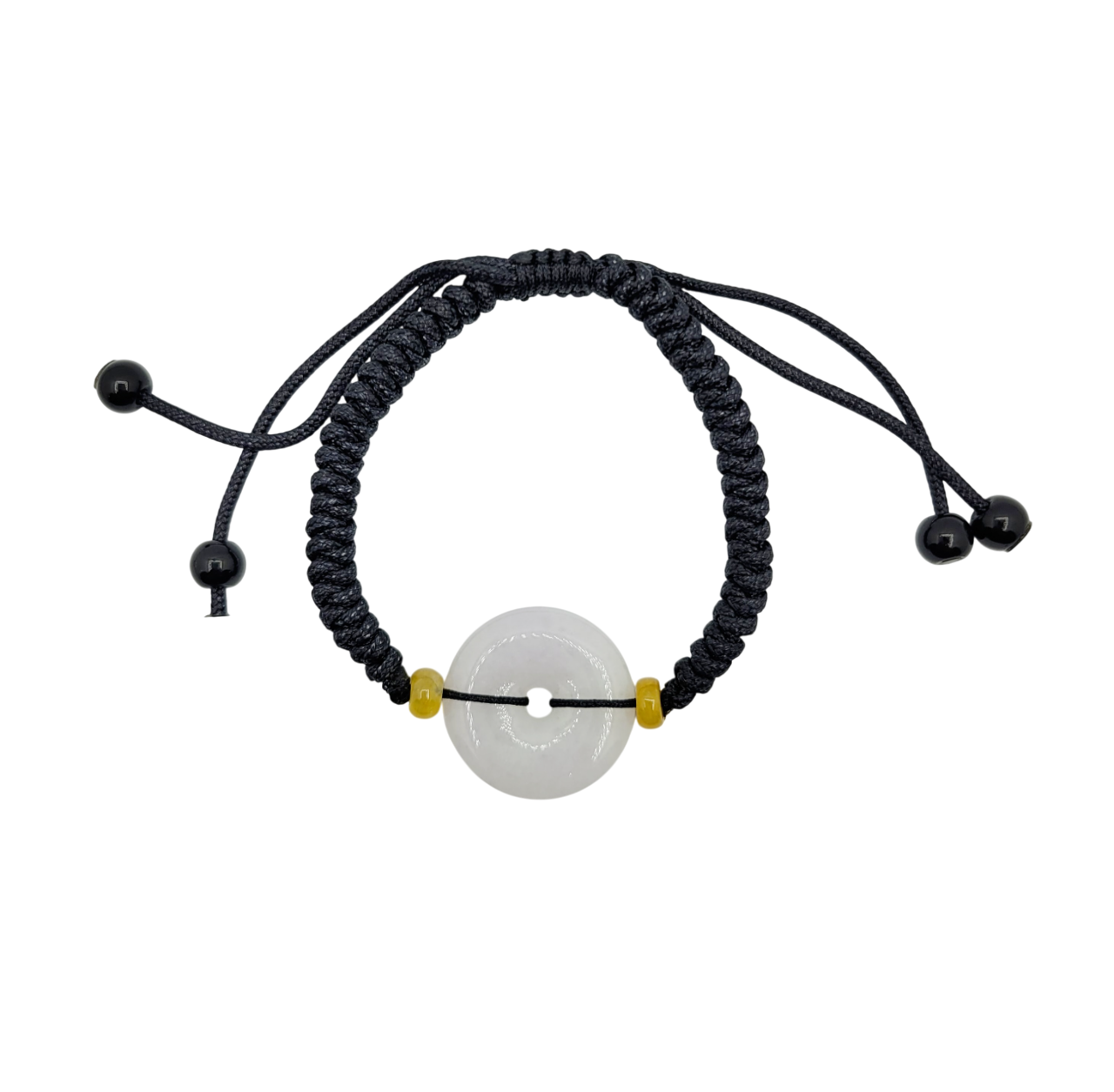 Icy Lavender Peace Locket Jadeite Jade Bracelet