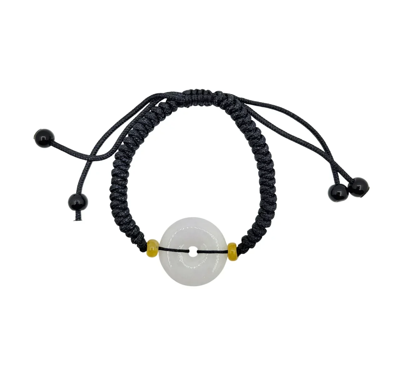 Icy Lavender Peace Locket Jadeite Jade Bracelet