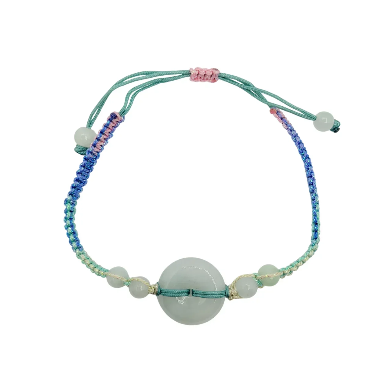 Icy Jadeite Jade Eternity Bracelet