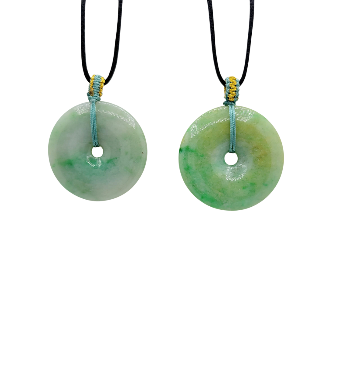 Green Jadeite Jade Eternity Pendant