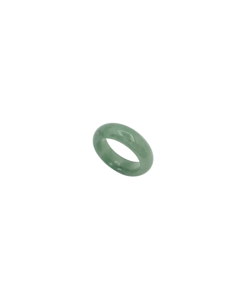 Icy Pale Green Jadeite Jade Ring