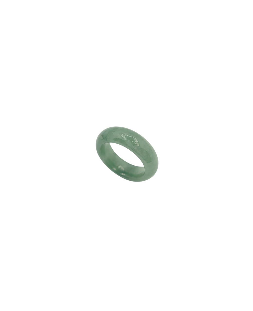 Icy Pale Green Jadeite Jade Ring