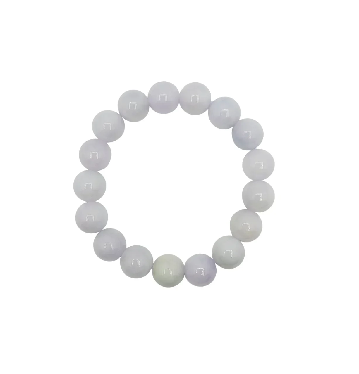 Light Lavender Jadeite Jade Beads Bracelet