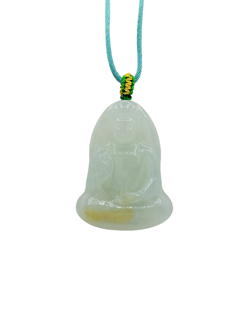 Icy Jadeite Jade Guanyin Pendant