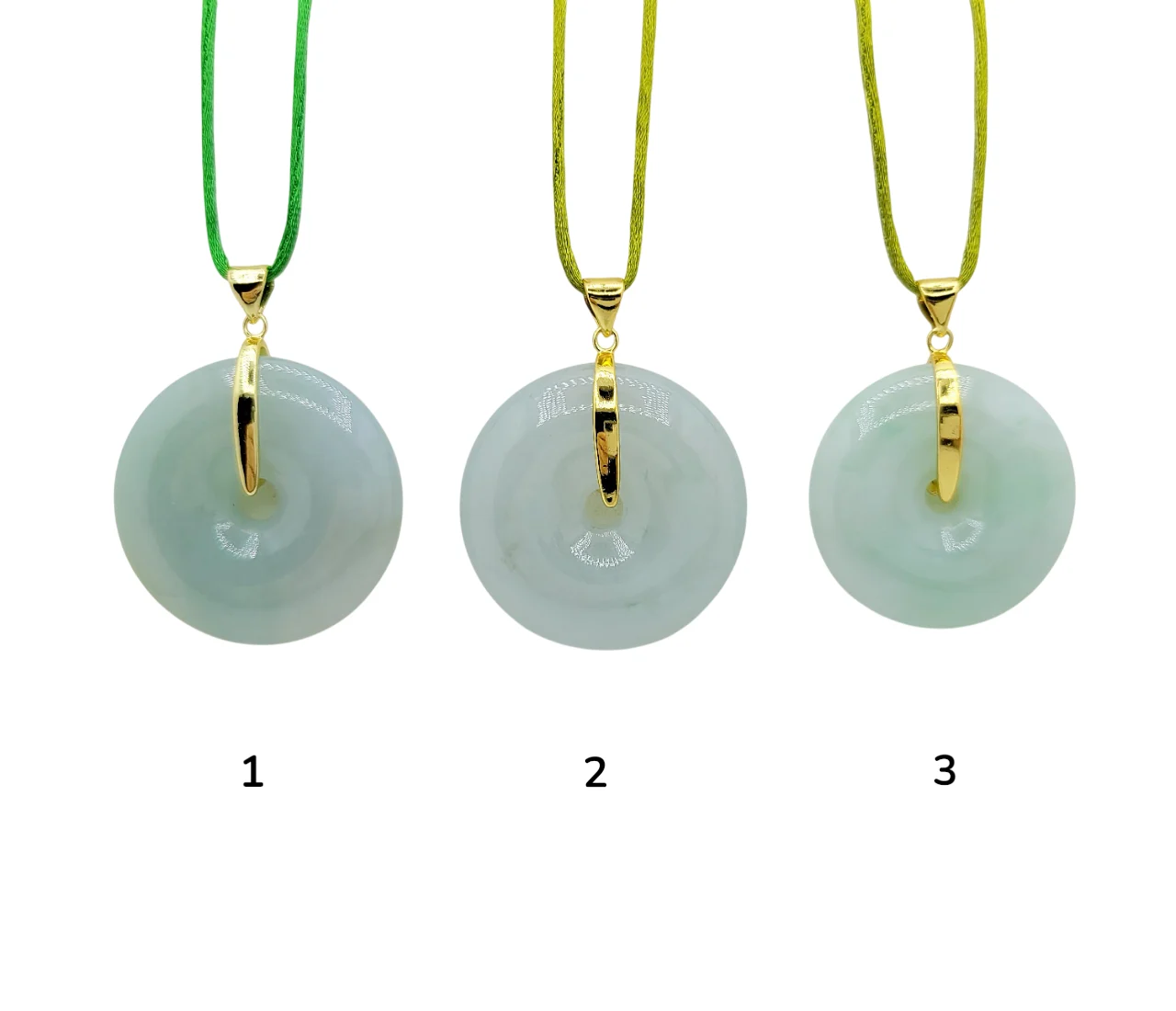 Silver Light Green and Icy Eternity Jadeite Jade Pendant