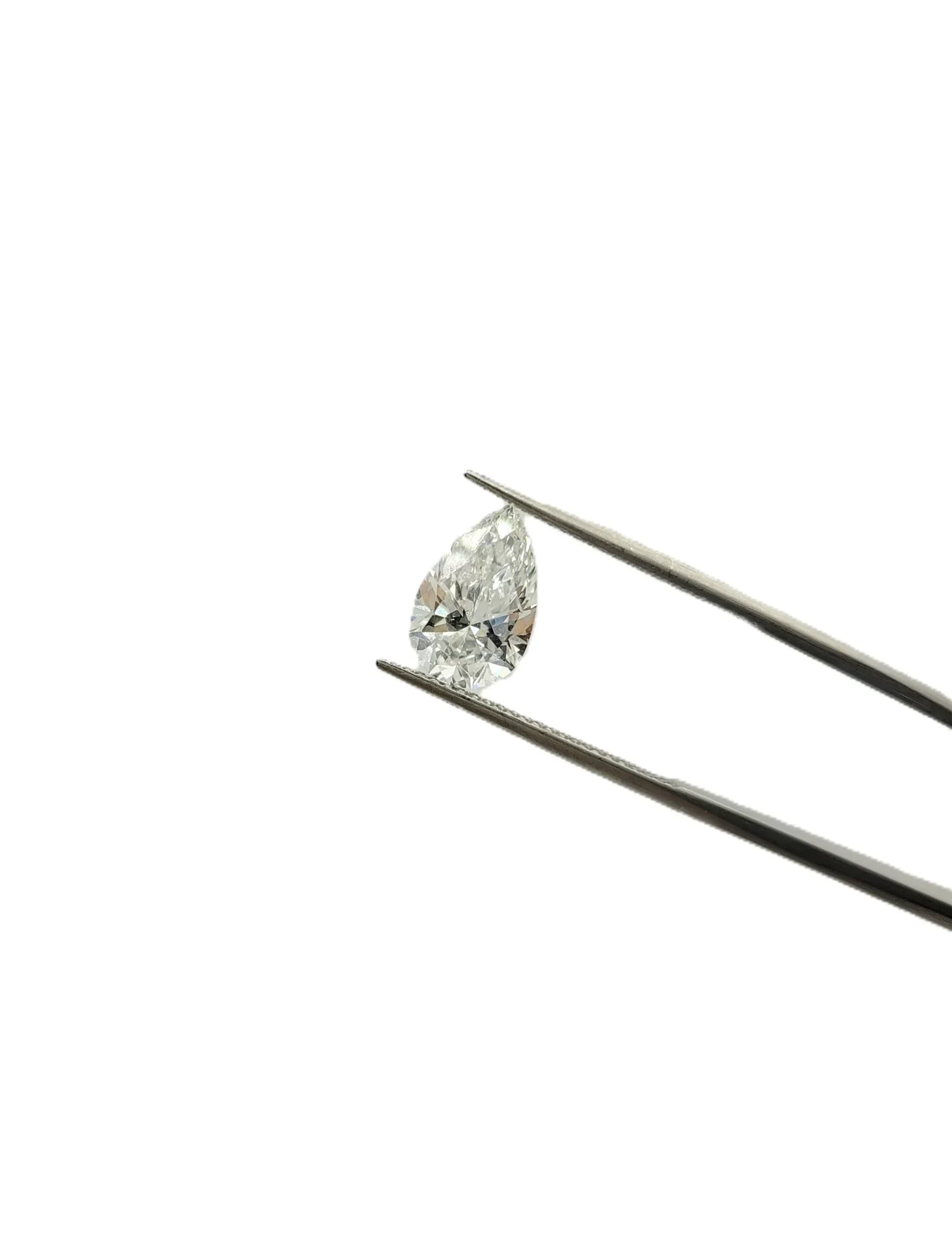 Pear Shape Lab Grown Diamond 2.10ct E VVS2