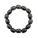 Black Jadeite Jade Barrel Bracelet
