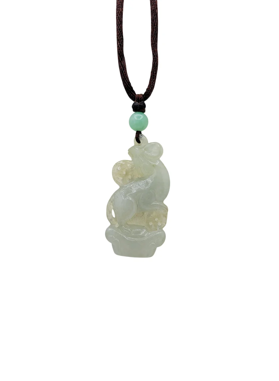 Icy Rat Jadeite Jade Pendant