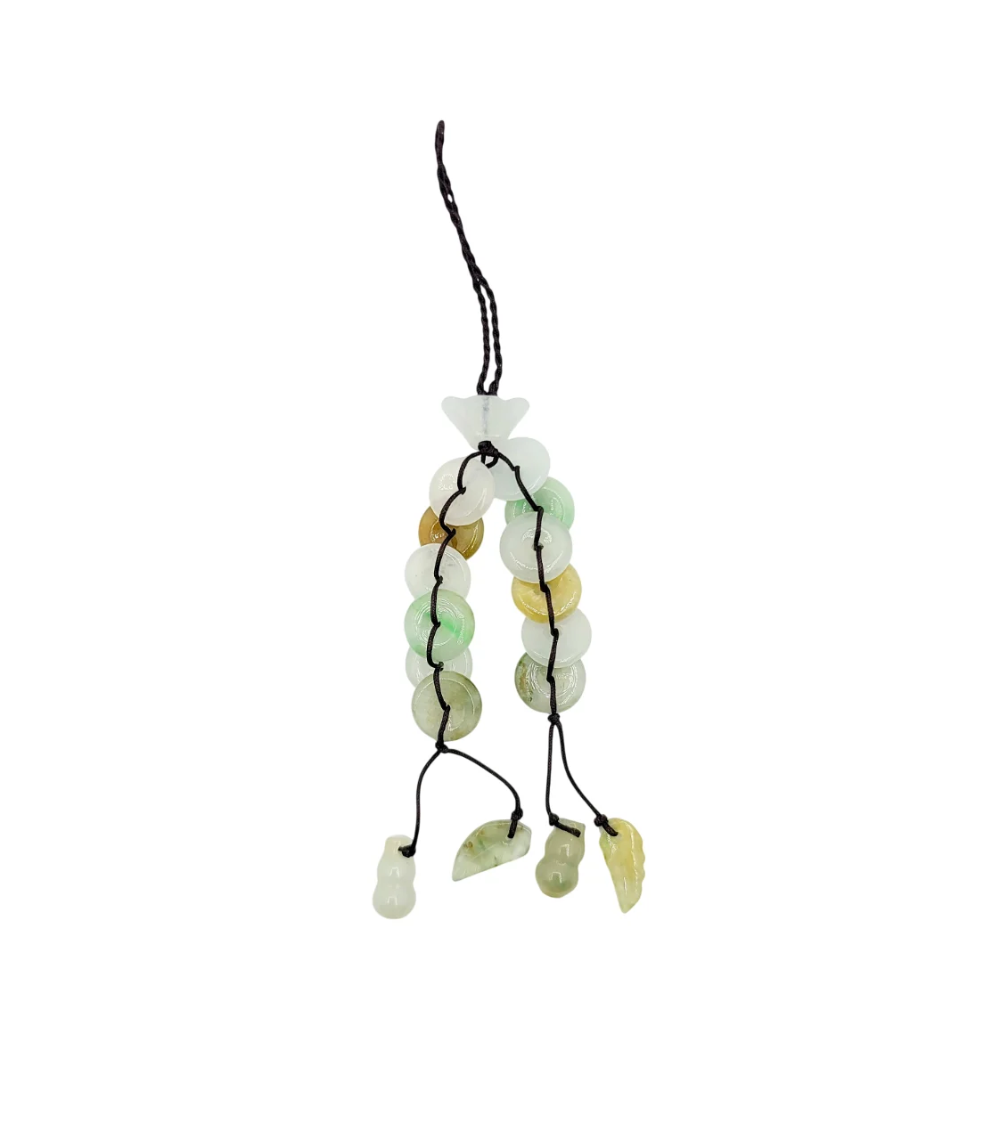 Multi Color Ingot, Peace Round, Wulu and Leaf Jadeite Jade Lucky Charm