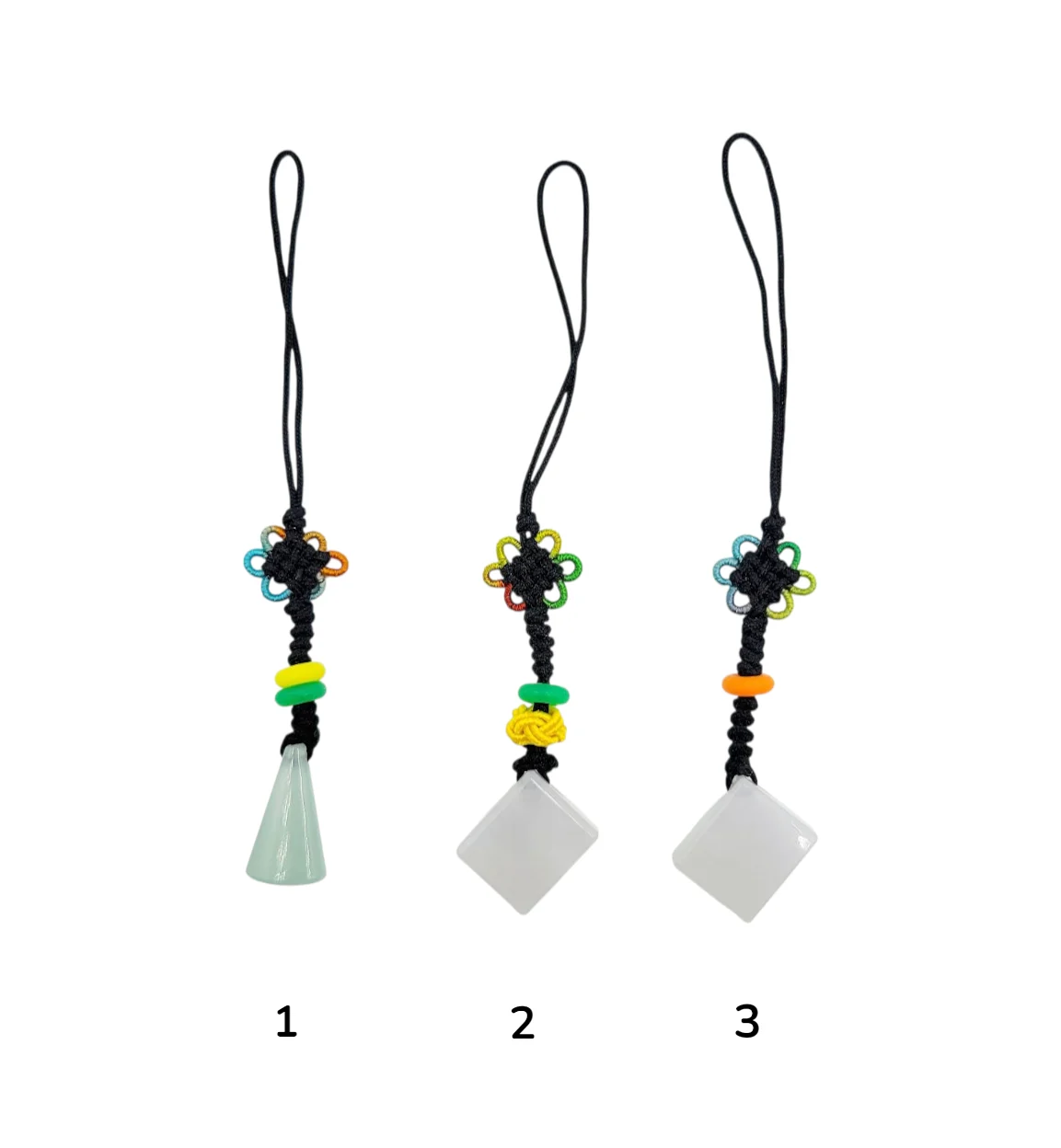 Fancy Shape Jadeite Jade Lucky Charm